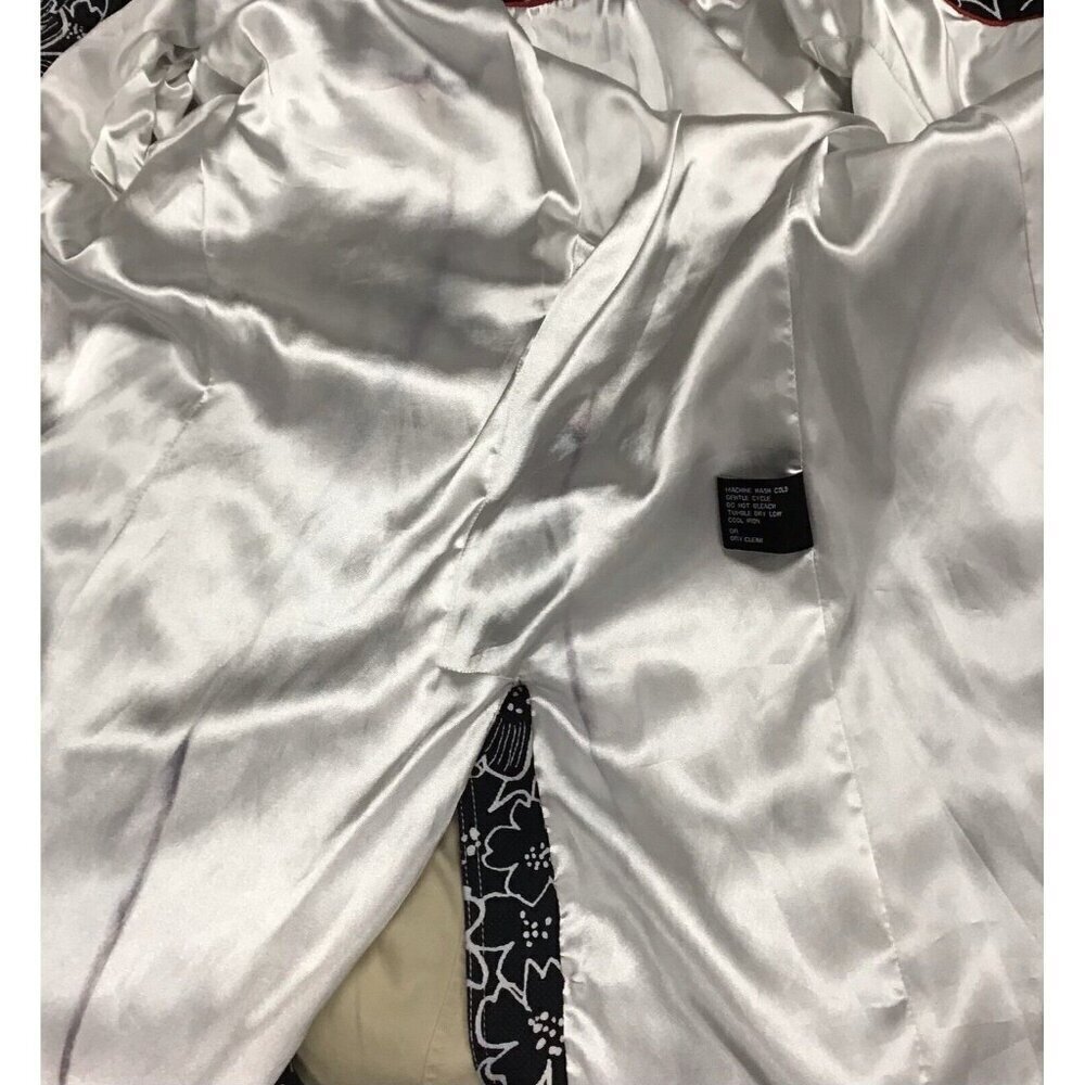 Anne Klein Women's Black/white floral jacket Size 4 - Picture 3 of 3